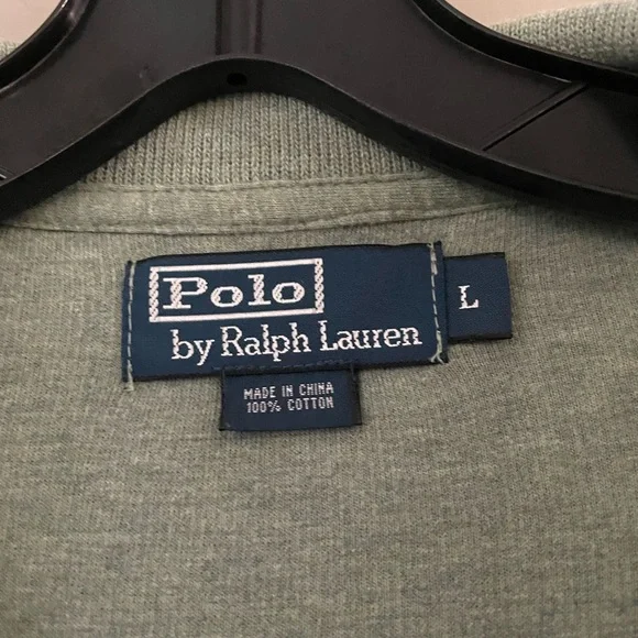 Ralph Lauren Quarter Zip Sage Green - Picture 2 of 6
